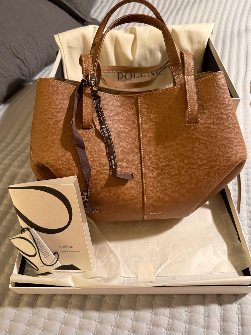 Authentic Polene Cyme Mini Tote